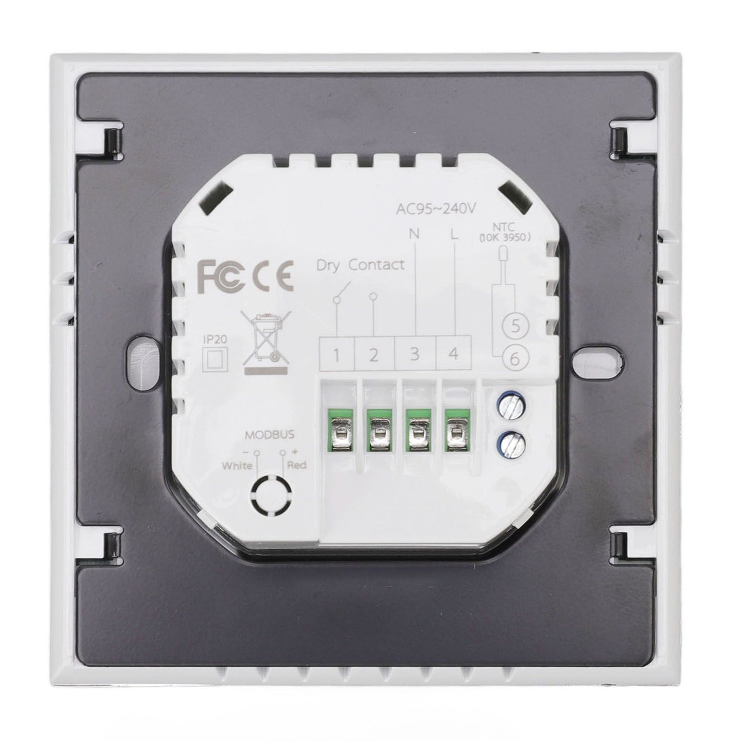 Smart Boiler Heating Thermostat WIFI APP Voice Control LCD Touch Screen Programmable White 95-240V V1294-YM3113220224011-0421
