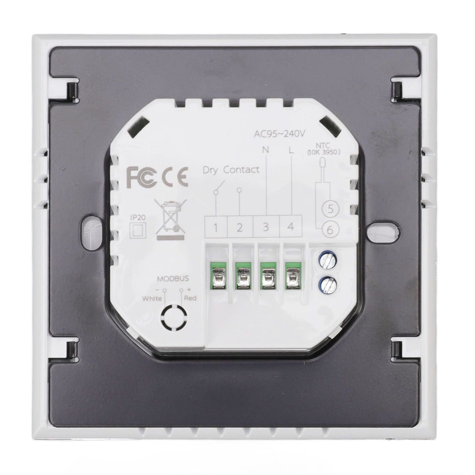 Smart Boiler Heating Thermostat WIFI APP Voice Control LCD Touch Screen Programmable White 95-240V V1294-YM3113220224011-0421