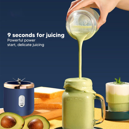 Mini Portable Blender 6 Blades High Speed 300ml USB Charging Juicer Cup for Travel V1294-YM3113220225811-0421