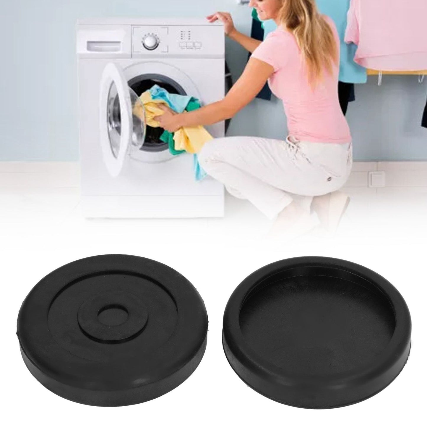 4 Pcs Anti Vibration Feet Pads Antislip Rubber Washing Machine Feet Mats for Washer Dryer V1294-YM3113220226111-0421