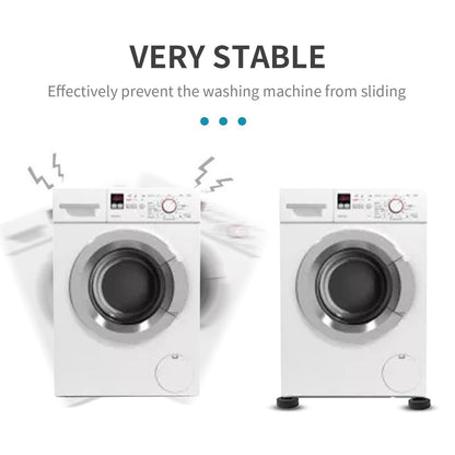 4 Pcs Anti Vibration Feet Pads Antislip Rubber Washing Machine Feet Mats for Washer Dryer V1294-YM3113220226111-0421