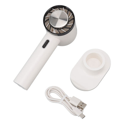 Hand Held Cooling Fan Portable USB Rechargeable Small Pocket Fan for Office Traveling White V1294-YM3113220229911-0421