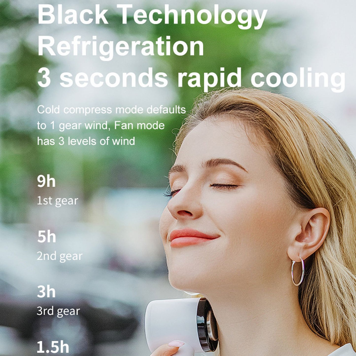 Hand Held Cooling Fan Portable USB Rechargeable Small Pocket Fan for Office Traveling White V1294-YM3113220229911-0421