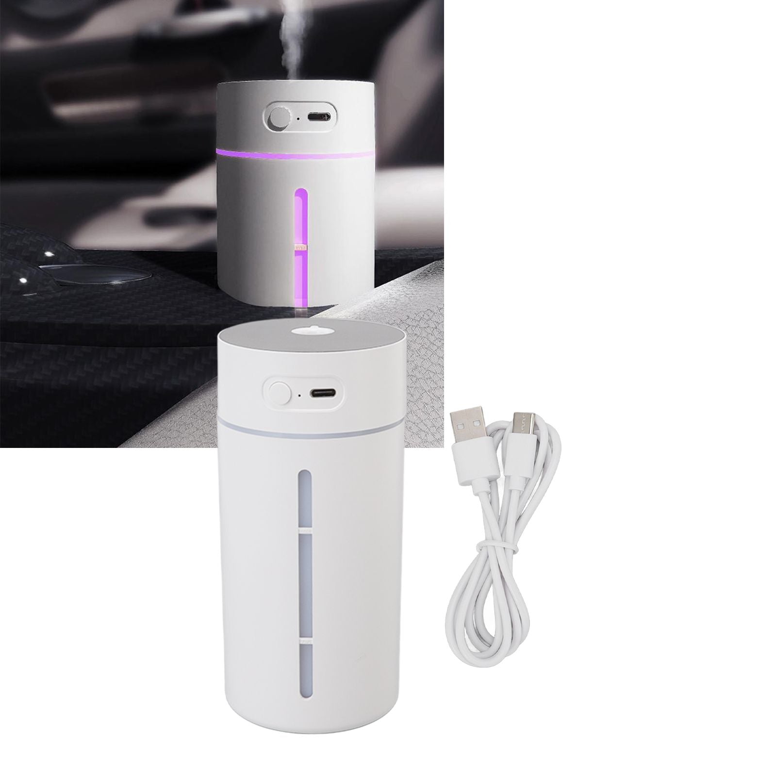 Mini Humidifier 250ml USB Charge Projector Light Cool Visible Water Level Desk Humidifier for Bedroom Office V1294-YM3113220230311-0421