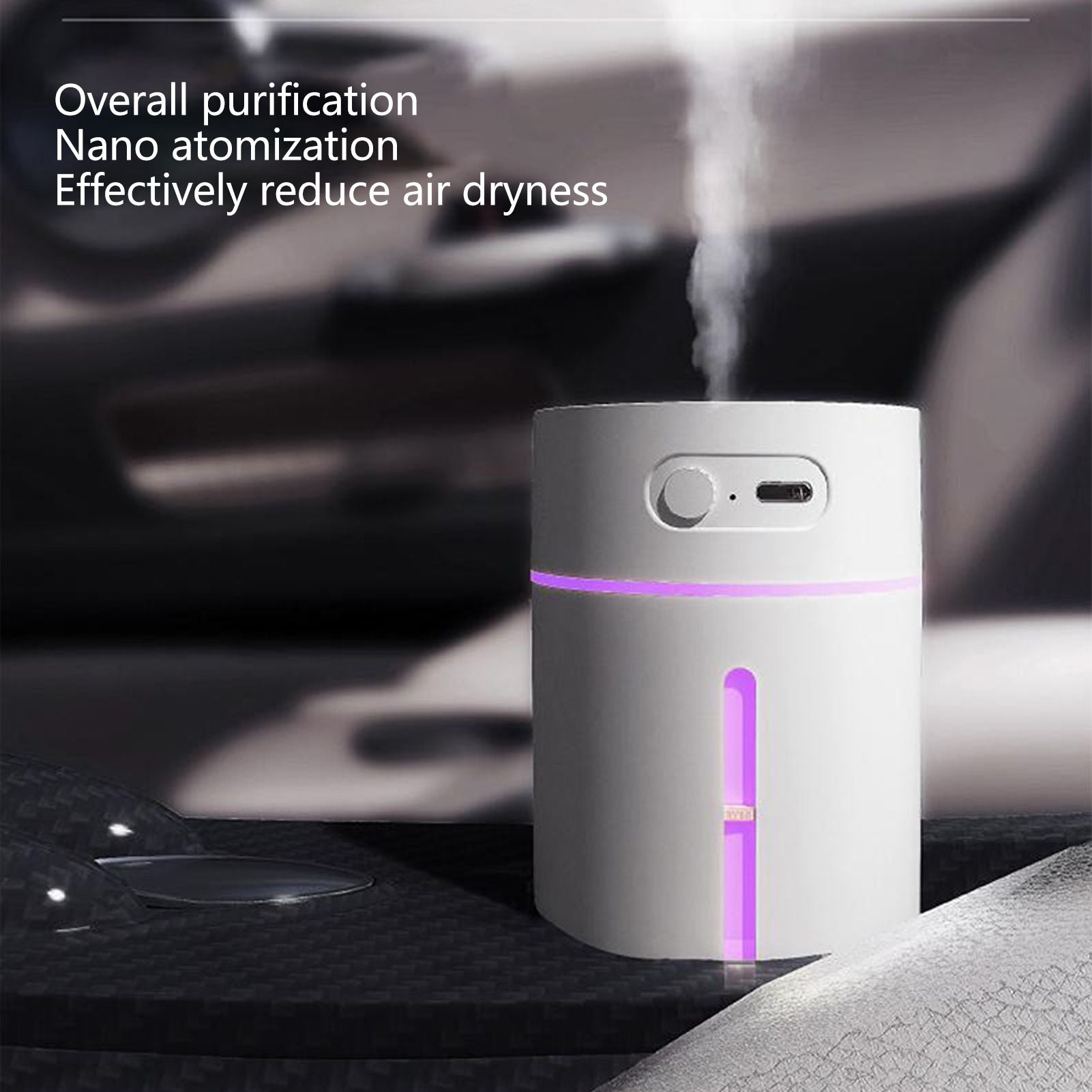 Mini Humidifier 250ml USB Charge Projector Light Cool Visible Water Level Desk Humidifier for Bedroom Office V1294-YM3113220230311-0421