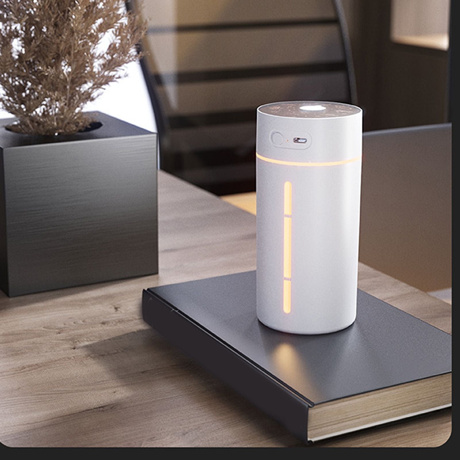 Mini Humidifier 250ml USB Charge Projector Light Cool Visible Water Level Desk Humidifier for Bedroom Office V1294-YM3113220230311-0421