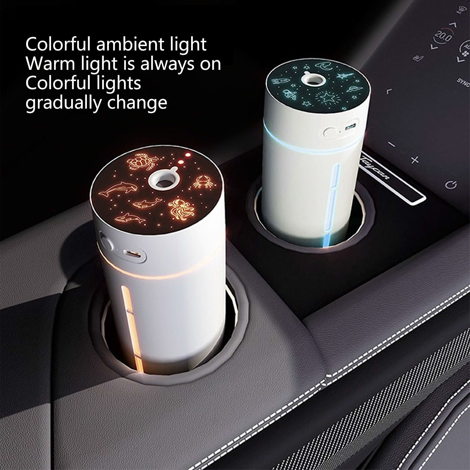 Mini Humidifier 250ml USB Charge Projector Light Cool Visible Water Level Desk Humidifier for Bedroom Office V1294-YM3113220230311-0421