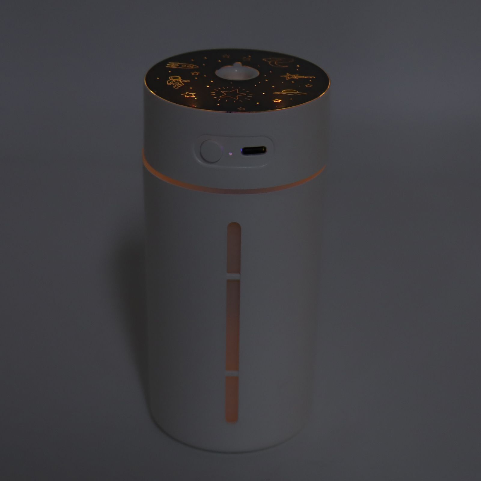 Mini Humidifier 250ml USB Charge Projector Light Cool Visible Water Level Desk Humidifier for Bedroom Office V1294-YM3113220230311-0421