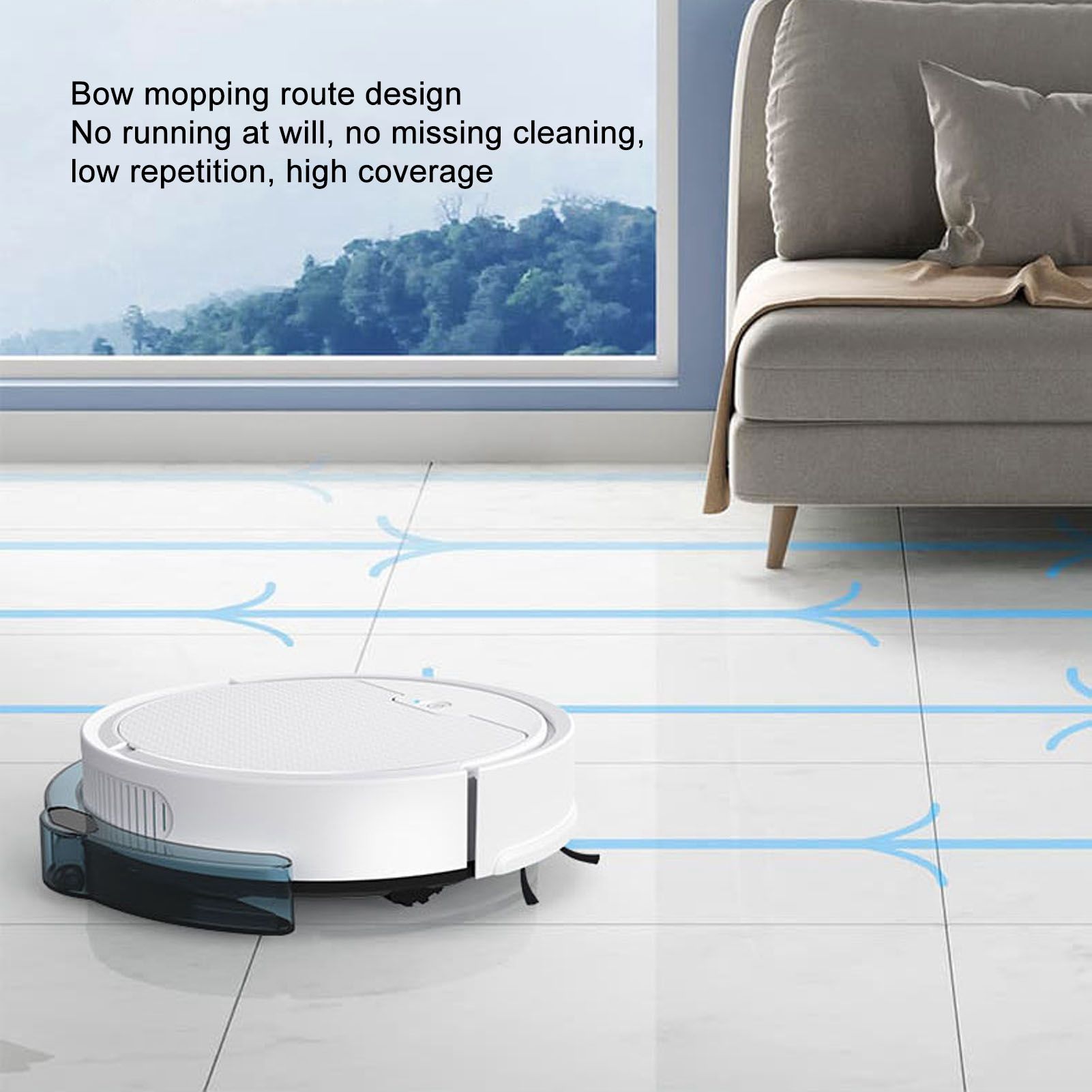 3 in 1 Robot Vacuum Cleaner Smart APP Remote Control 2000Pa Strong Suction USB Charging Sweeping Robot for V1294-YM3113220231311-0421