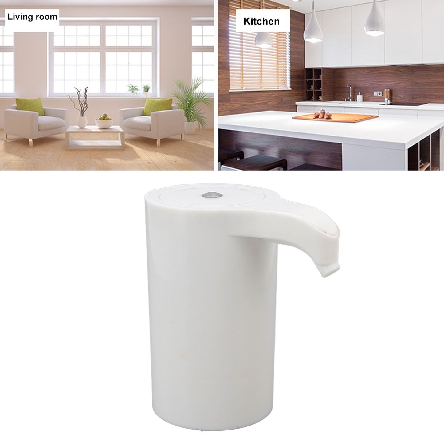 Electric Water Dispenser ABS USB Charging Automatic Bottled Water Dispenser with Hose for Home V1294-YM3113220232511-0421
