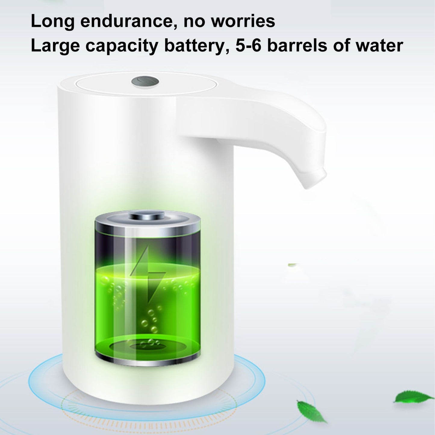 Electric Water Dispenser ABS USB Charging Automatic Bottled Water Dispenser with Hose for Home V1294-YM3113220232511-0421