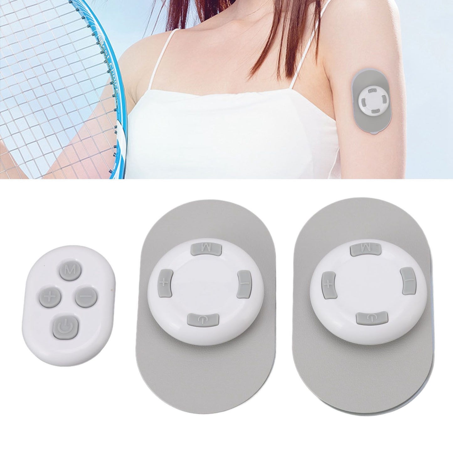 Electric Massage Stickers Wireless Mini Massager Smart Full Body Relax Muscle Therapy Massager V1294-YM3113220232911-0421