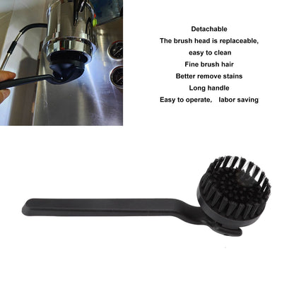 Coffee Machine Brewing Head Brush ABS Detachable Round Coffee Grinder Cleaning Brush for 58mm Diameter Head V1294-YM3113220233411-0421