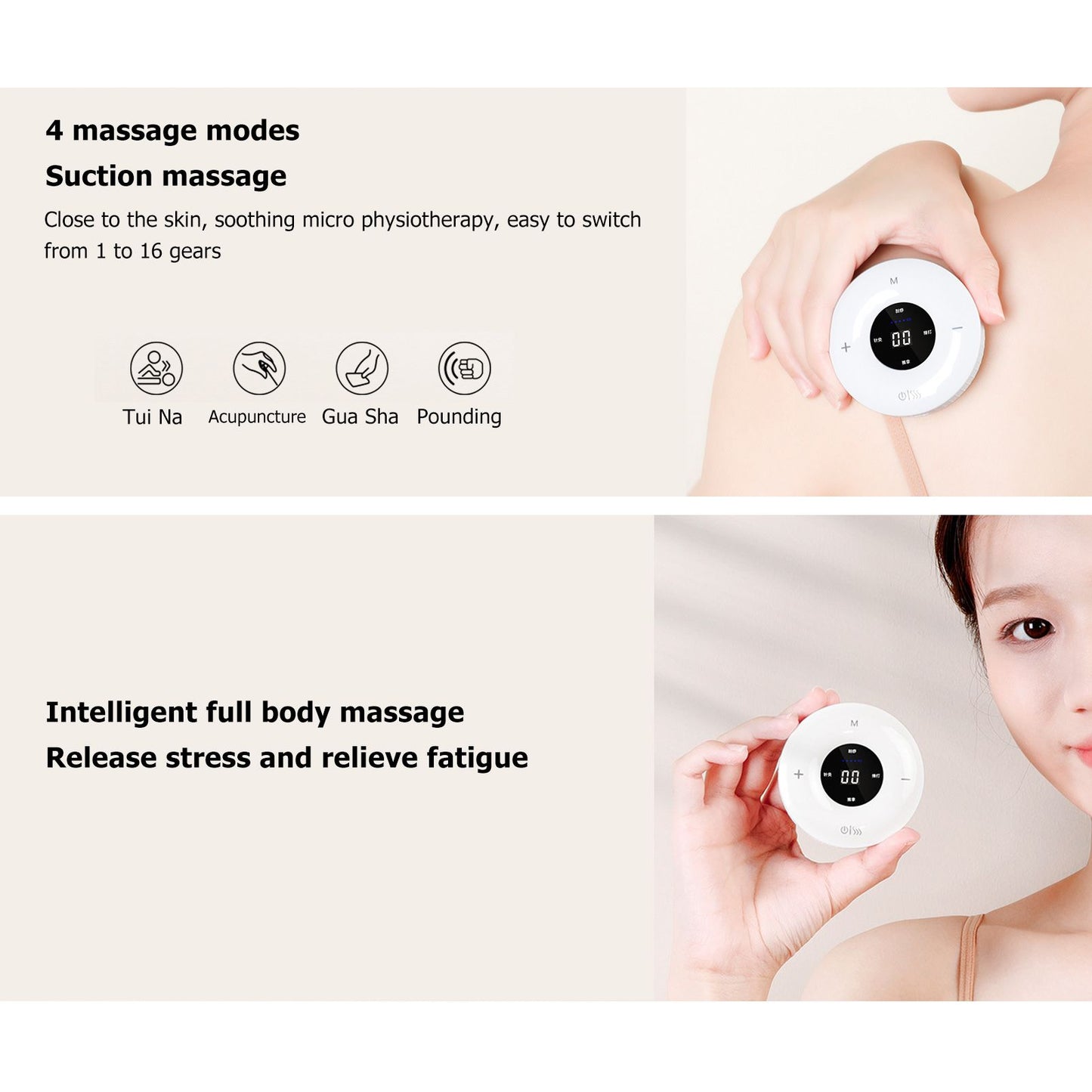 Electric Gua Sha Scrapping Massager USB Charging Multi Function Physical Gua Sha Massager with Heat and V1294-YM3113220235712-0421