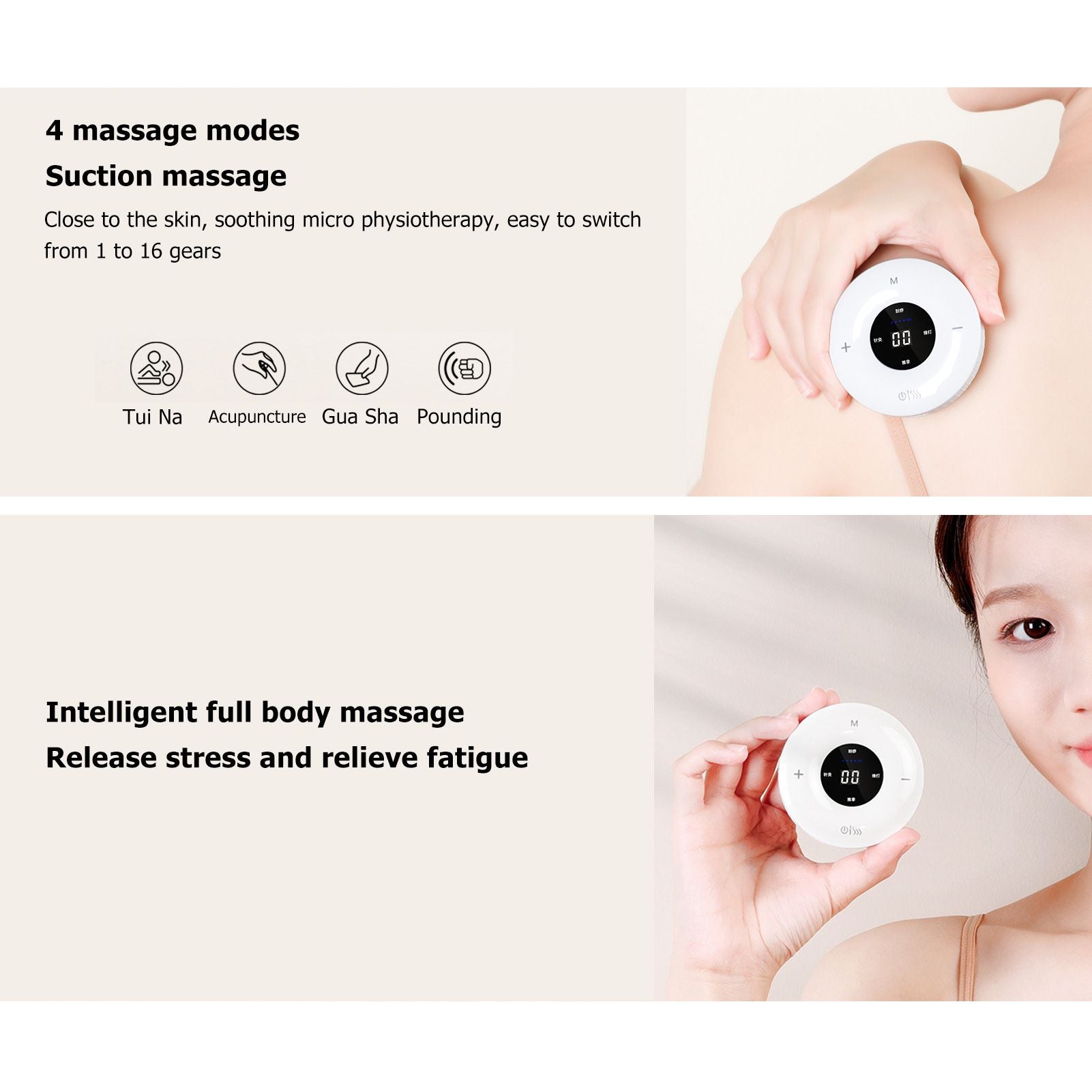 Electric Gua Sha Scrapping Massager USB Charging Multi Function Physical Gua Sha Massager with Heat and V1294-YM3113220235712-0421