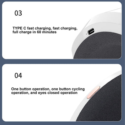 Eye Massager Smart Bluetooth Heating Vibration USB Charging Eye Massage Machine for Home Dorm White V1294-YM3113220235811-0421