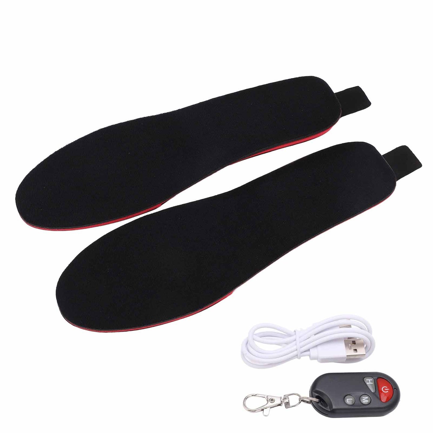 Heated Insoles DIY Cuttable Smart Remote Control USB Rechargeable Electric Heating Insoles for Men Women V1294-YM3113220238312-0421