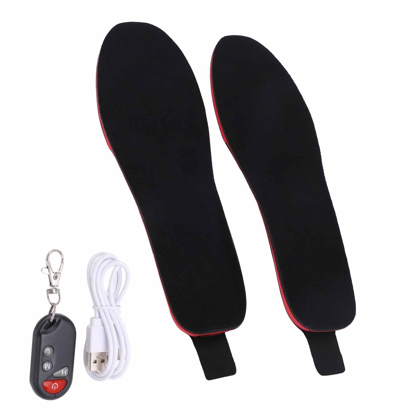 Heated Insoles DIY Cuttable Smart Remote Control USB Rechargeable Electric Heating Insoles for Men Women V1294-YM3113220238312-0421