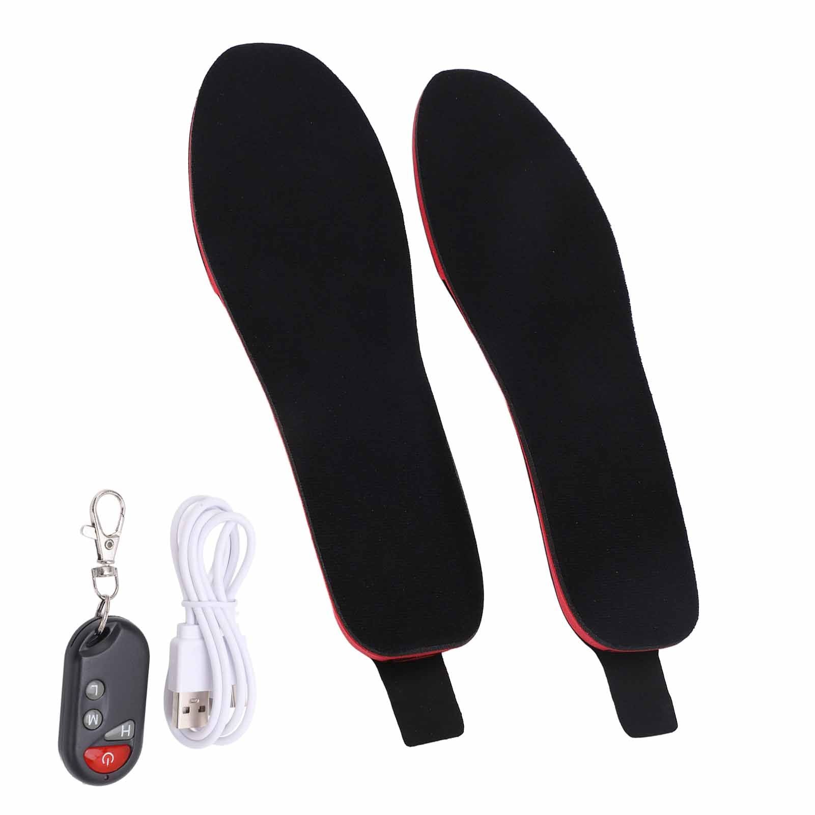 Heated Insoles DIY Cuttable Smart Remote Control USB Rechargeable Electric Heating Insoles for Men Women V1294-YM3113220238312-0421