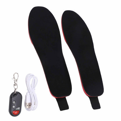 Heated Insoles DIY Cuttable Smart Remote Control USB Rechargeable Electric Heating Insoles for Men Women V1294-YM3113220238312-0421