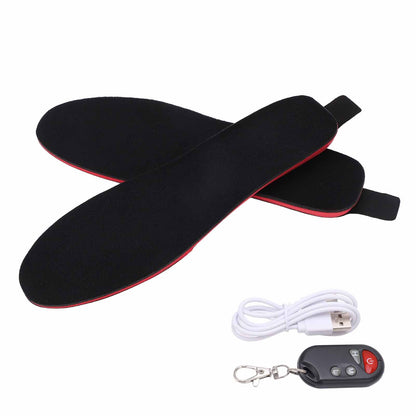 Heated Insoles DIY Cuttable Smart Remote Control USB Rechargeable Electric Heating Insoles for Men Women V1294-YM3113220238312-0421