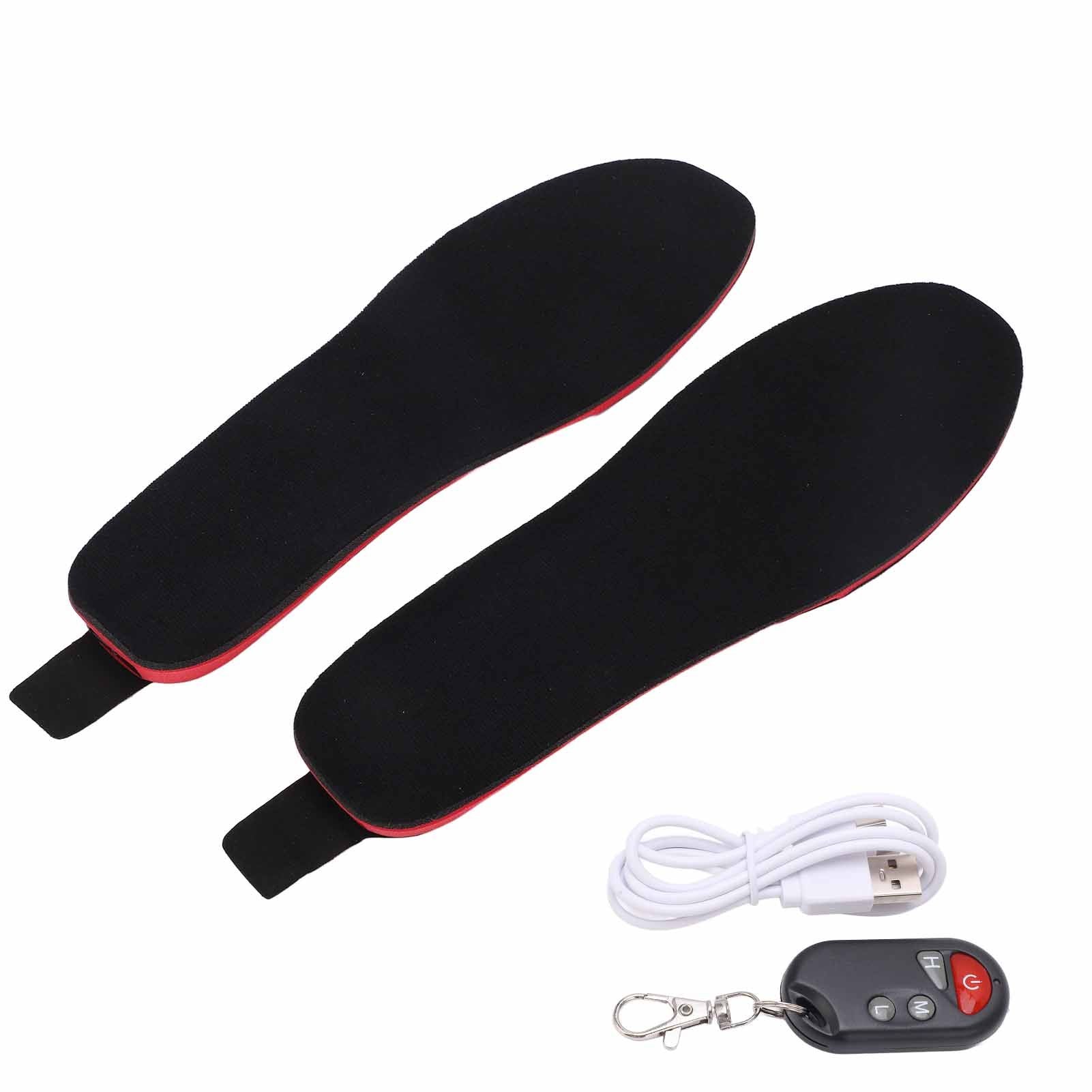 Heated Insoles DIY Cuttable Smart Remote Control USB Rechargeable Electric Heating Insoles for Men Women V1294-YM3113220238312-0421