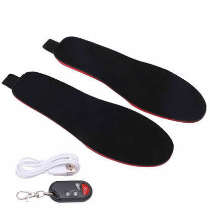 Heated Insoles DIY Cuttable Smart Remote Control USB Rechargeable Electric Heating Insoles for Men Women V1294-YM3113220238312-0421