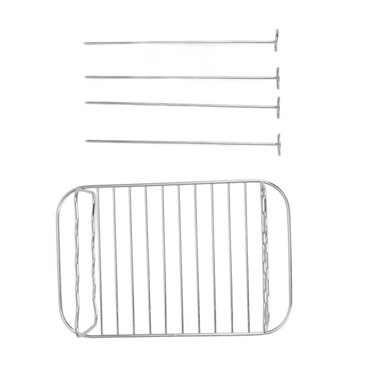 Fryer Rack Stainless Steel Rectangle Double Layer Fryer Accessory for NINJA FOOD 8QT Dual Basket Fryer V1294-YM3113220239011-0421