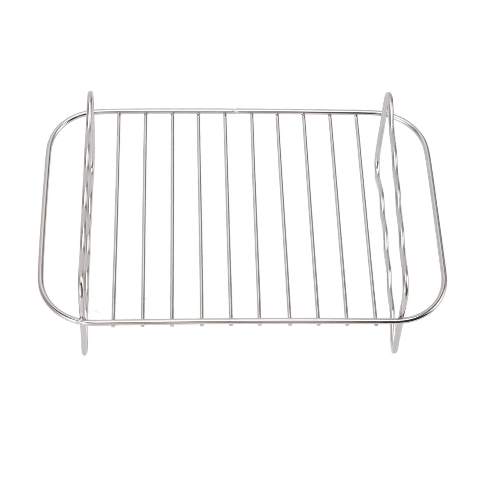 Fryer Rack Stainless Steel Rectangle Double Layer Fryer Accessory for NINJA FOOD 8QT Dual Basket Fryer V1294-YM3113220239011-0421