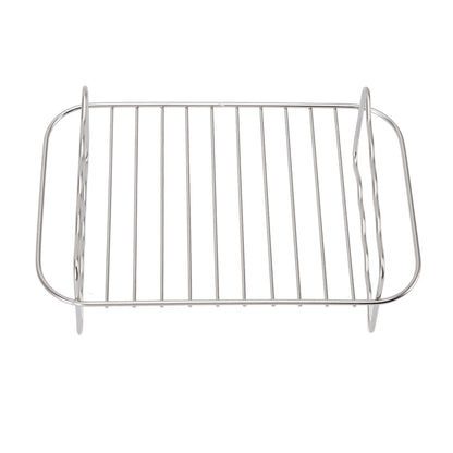Fryer Rack Stainless Steel Rectangle Double Layer Fryer Accessory for NINJA FOOD 8QT Dual Basket Fryer V1294-YM3113220239011-0421