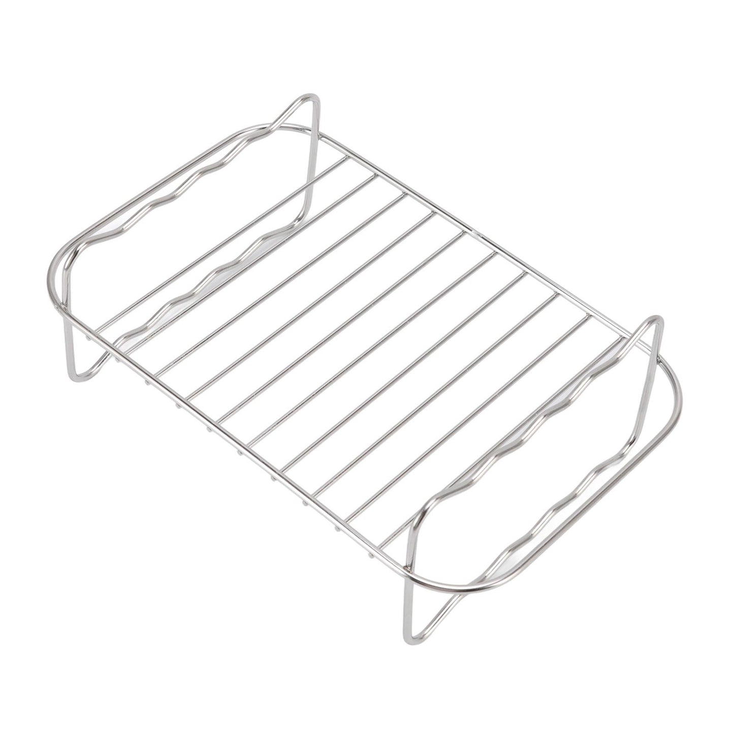 Fryer Rack Stainless Steel Rectangle Double Layer Fryer Accessory for NINJA FOOD 8QT Dual Basket Fryer V1294-YM3113220239011-0421