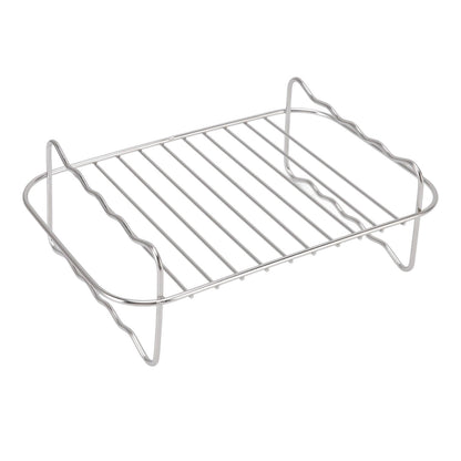 Fryer Rack Stainless Steel Rectangle Double Layer Fryer Accessory for NINJA FOOD 8QT Dual Basket Fryer V1294-YM3113220239011-0421