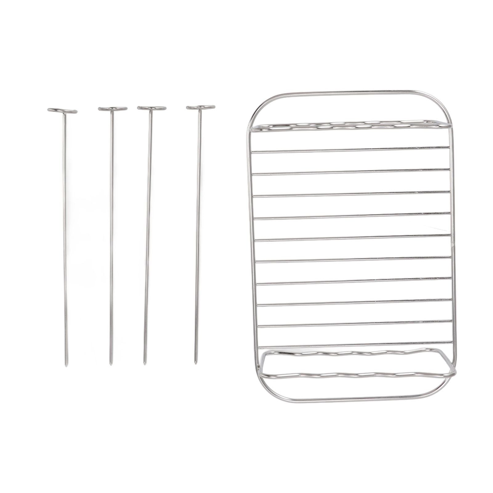 Fryer Rack Stainless Steel Rectangle Double Layer Fryer Accessory for NINJA FOOD 8QT Dual Basket Fryer V1294-YM3113220239011-0421