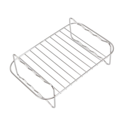 Fryer Rack Stainless Steel Rectangle Double Layer Fryer Accessory for NINJA FOOD 8QT Dual Basket Fryer V1294-YM3113220239011-0421