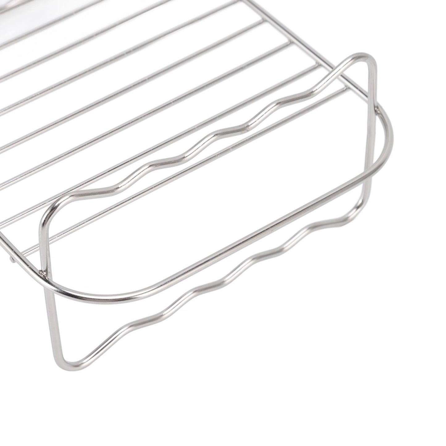 Fryer Rack Stainless Steel Rectangle Double Layer Fryer Accessory for NINJA FOOD 8QT Dual Basket Fryer V1294-YM3113220239011-0421