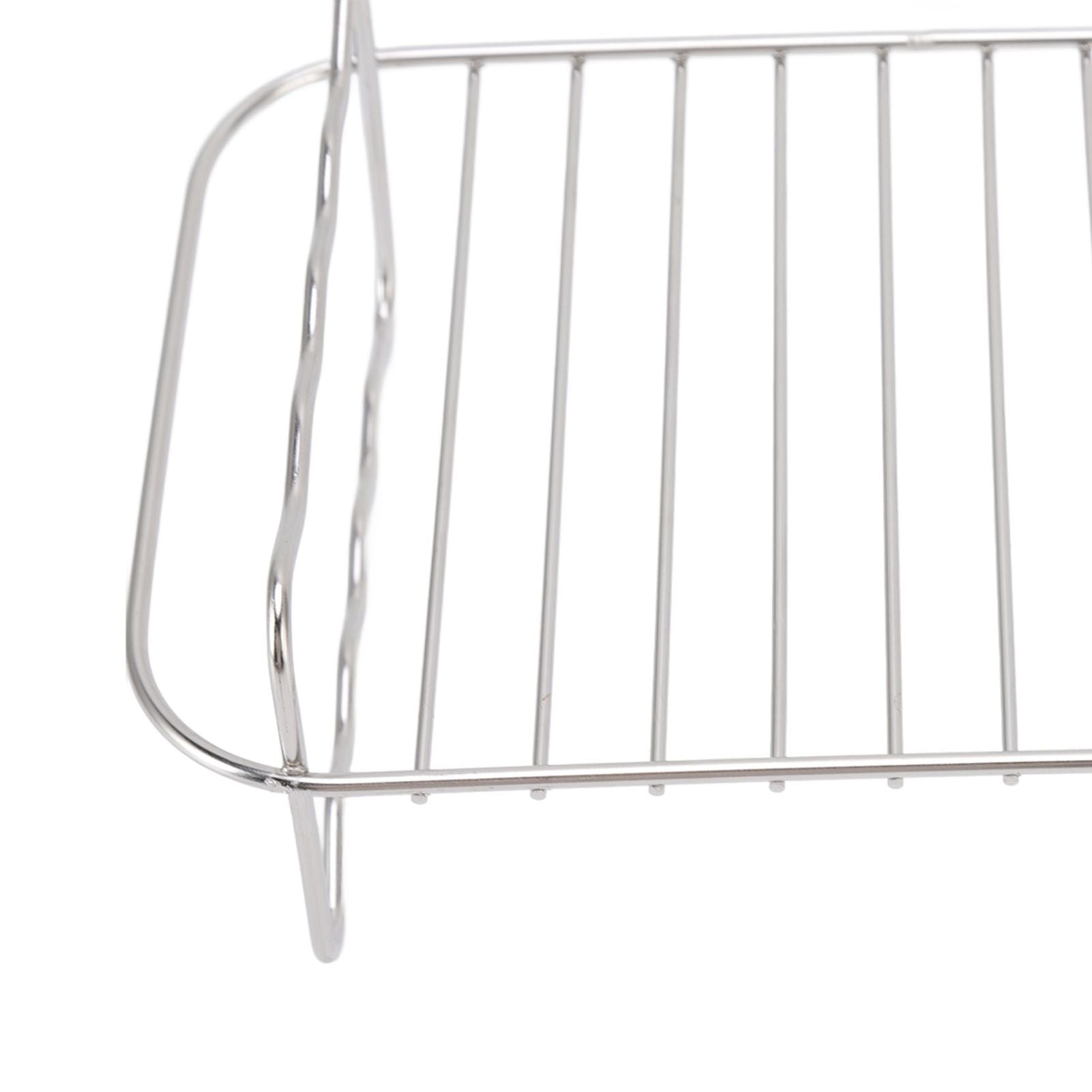 Fryer Rack Stainless Steel Rectangle Double Layer Fryer Accessory for NINJA FOOD 8QT Dual Basket Fryer V1294-YM3113220239011-0421