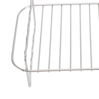 Fryer Rack Stainless Steel Rectangle Double Layer Fryer Accessory for NINJA FOOD 8QT Dual Basket Fryer V1294-YM3113220239011-0421