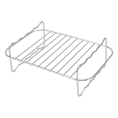 Fryer Rack Stainless Steel Rectangle Double Layer Fryer Accessory for NINJA FOOD 8QT Dual Basket Fryer V1294-YM3113220239011-0421
