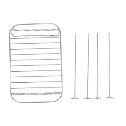 Fryer Rack Stainless Steel Rectangle Double Layer Fryer Accessory for NINJA FOOD 8QT Dual Basket Fryer V1294-YM3113220239011-0421