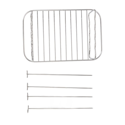 Fryer Rack Stainless Steel Rectangle Double Layer Fryer Accessory for NINJA FOOD 8QT Dual Basket Fryer V1294-YM3113220239011-0421