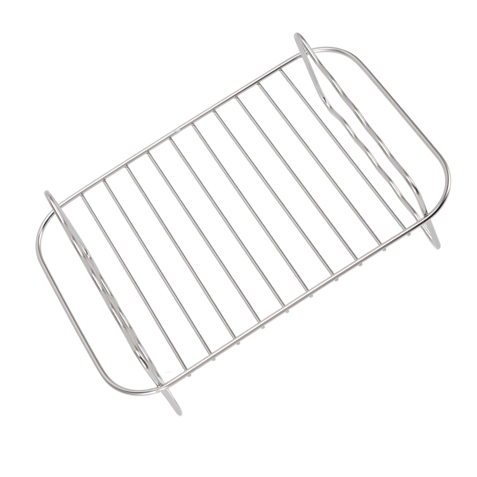 Fryer Rack Stainless Steel Rectangle Double Layer Fryer Accessory for NINJA FOOD 8QT Dual Basket Fryer V1294-YM3113220239011-0421