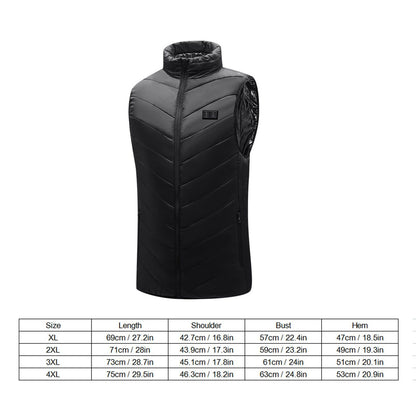 Smart Heated Vest USB Powered 3 Level Temperature Control Intelligent Electric Heating Vest 5V XL V1294-YM3113220240911-0421