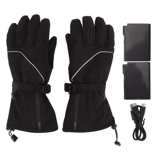Electric Heated Gloves Battery Powered Heating Thermal Gloves Rechargeable Winter Warm Skiing Gloves for Men V1294-YM3113220241313-0421