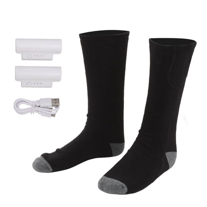 Smart Heating Socks Foot Thermal Electric Heated Stockings Winter Cold Resistant Electric Socks Black V1294-YM3113220242111-0421