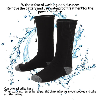 Smart Heating Socks Foot Thermal Electric Heated Stockings Winter Cold Resistant Electric Socks Black V1294-YM3113220242111-0421