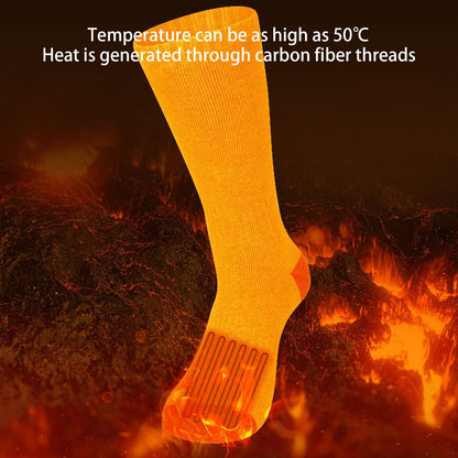 Smart Heating Socks Foot Thermal Electric Heated Stockings Winter Cold Resistant Electric Socks Black V1294-YM3113220242111-0421