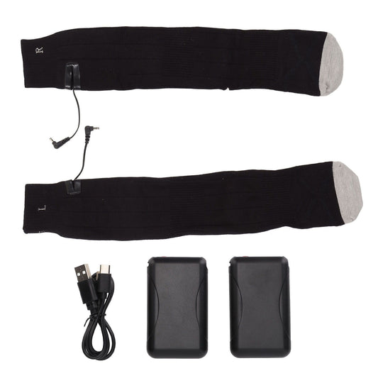 Electric Heated Socks Pure Cotton 3 Modes Adjustment USB Rechargeable Men Women Battery Socks for Winter V1294-YM3113220242411-0421