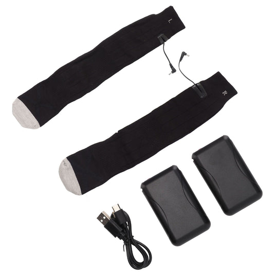 Electric Heated Socks Pure Cotton 3 Modes Adjustment USB Rechargeable Men Women Battery Socks for Winter V1294-YM3113220242411-0421