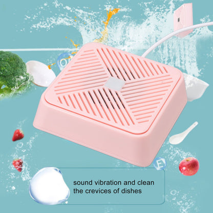 Mini Dishwasher Sound Vibration Electrolytic Water Purification IP67 Waterproof Portable USB Dishwasher Pink V1294-YM3113220244911-0421