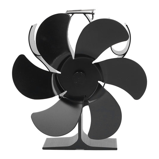 6 Blades Heat Powered Stove Fan High Temperature Resistance Self Starting Wood Burning Stove Fireplace Fan V1294-YM3113220248411-0421